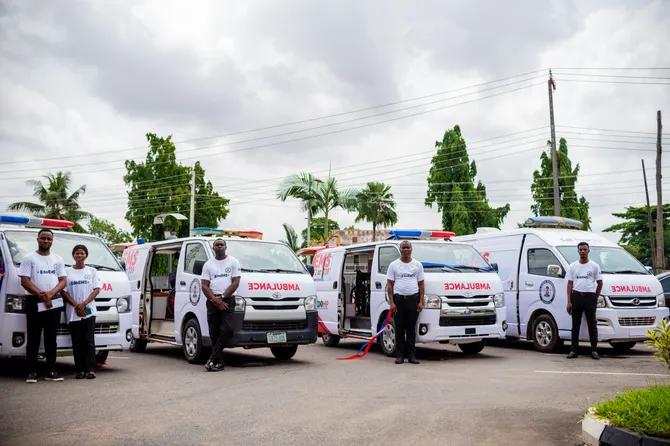 Ambulances du projet Emergency response Africa