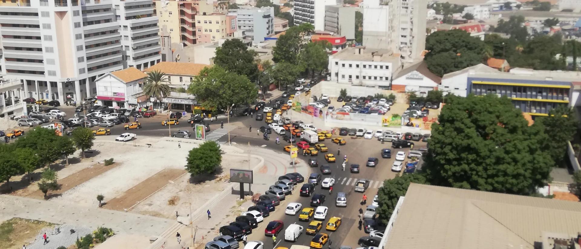 Vue de la ville de Dakar au Sénégal